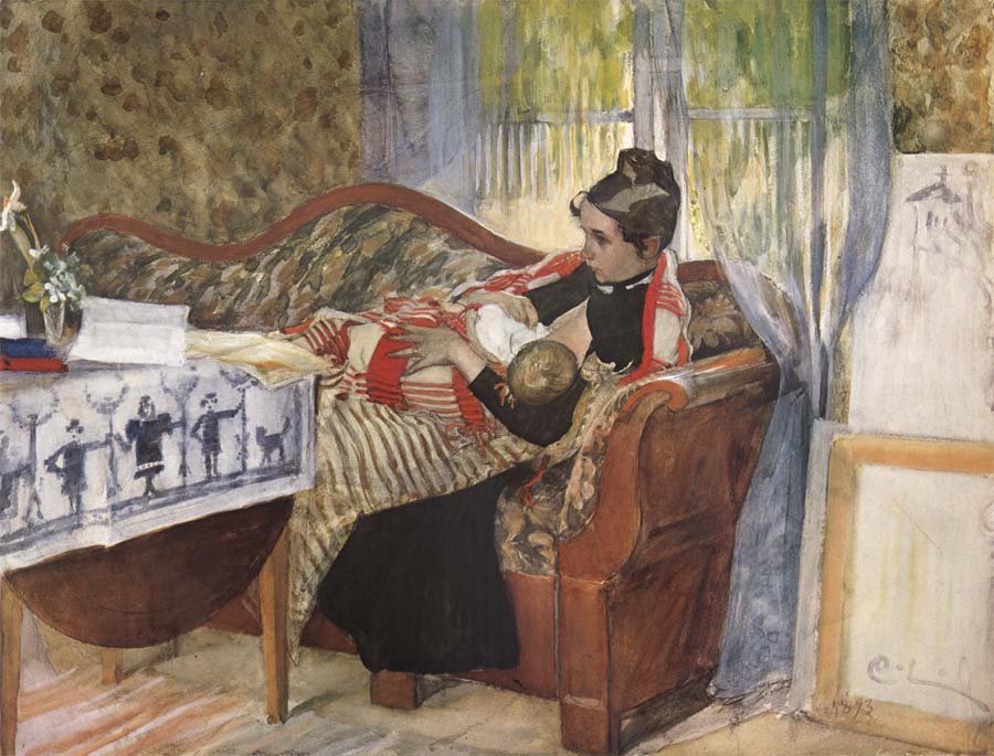 Carl Larsson A Mother-s Thoughts